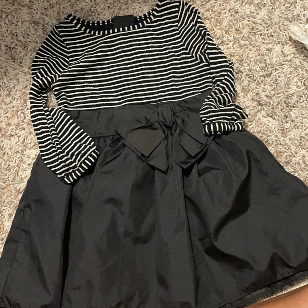 Cherokee girls black white dress